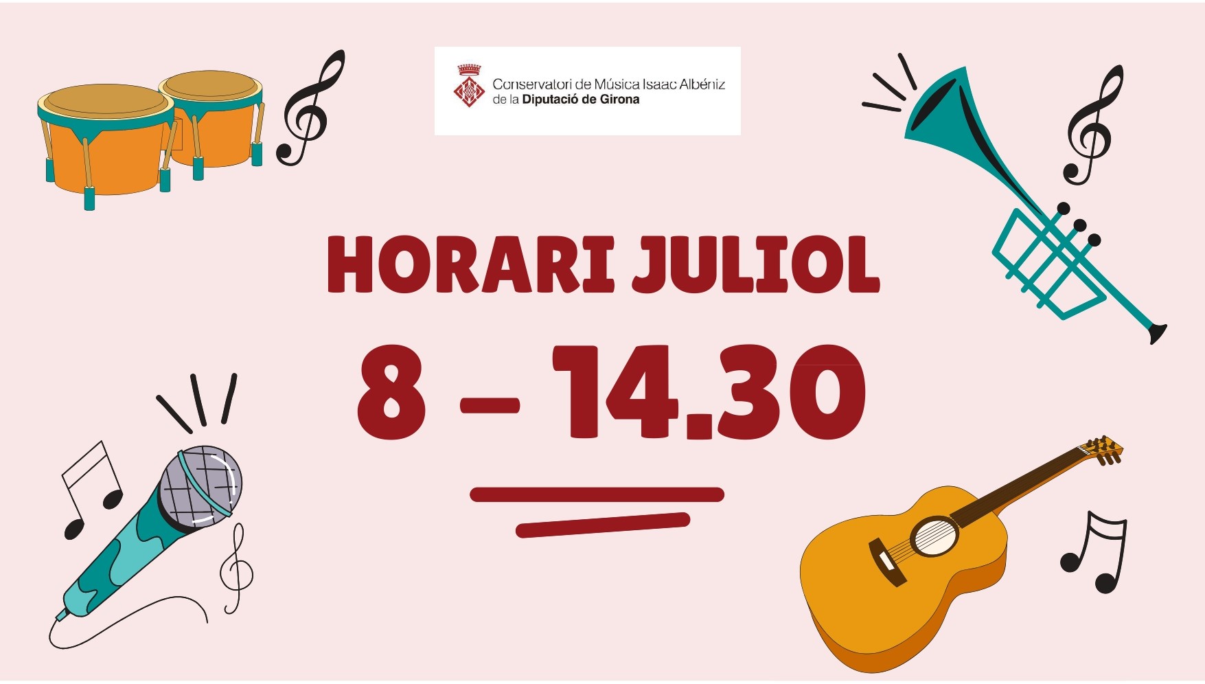 Horari mes de juliol